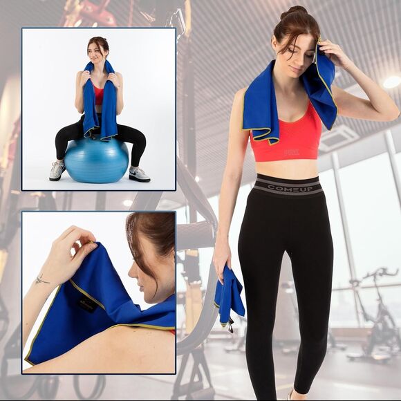 Microfiber Gym & Travel Towel Set of 2 Size in 1 Pack XL & S Quick Dry Yoga - Picture 13 of 16